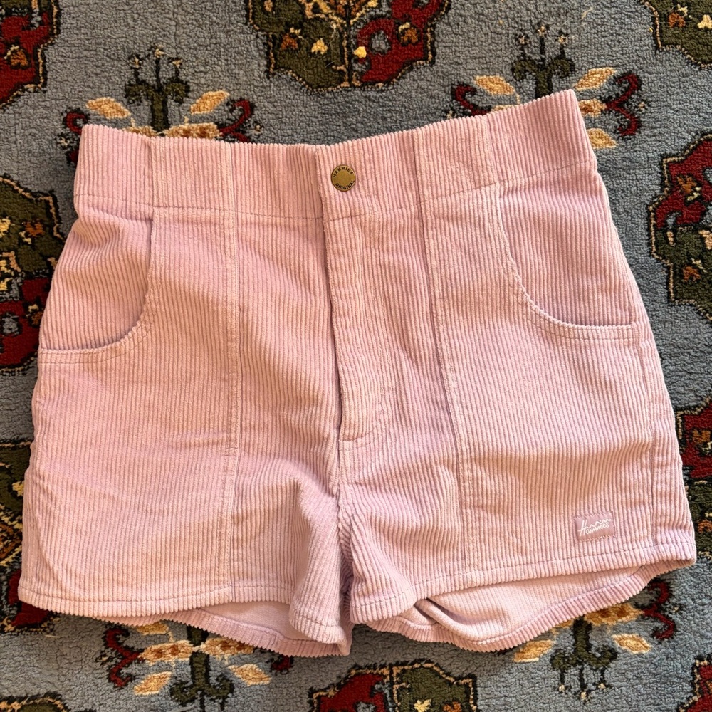 Hammies Lavender Corduroy High-Rise Women’s Shorts
